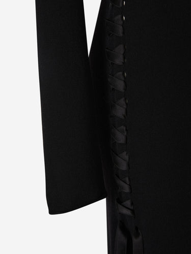 Saint Laurent Mujer Barcelona Vestido Maxi Lana color Negro sku 732-001240 01 - Foto 4