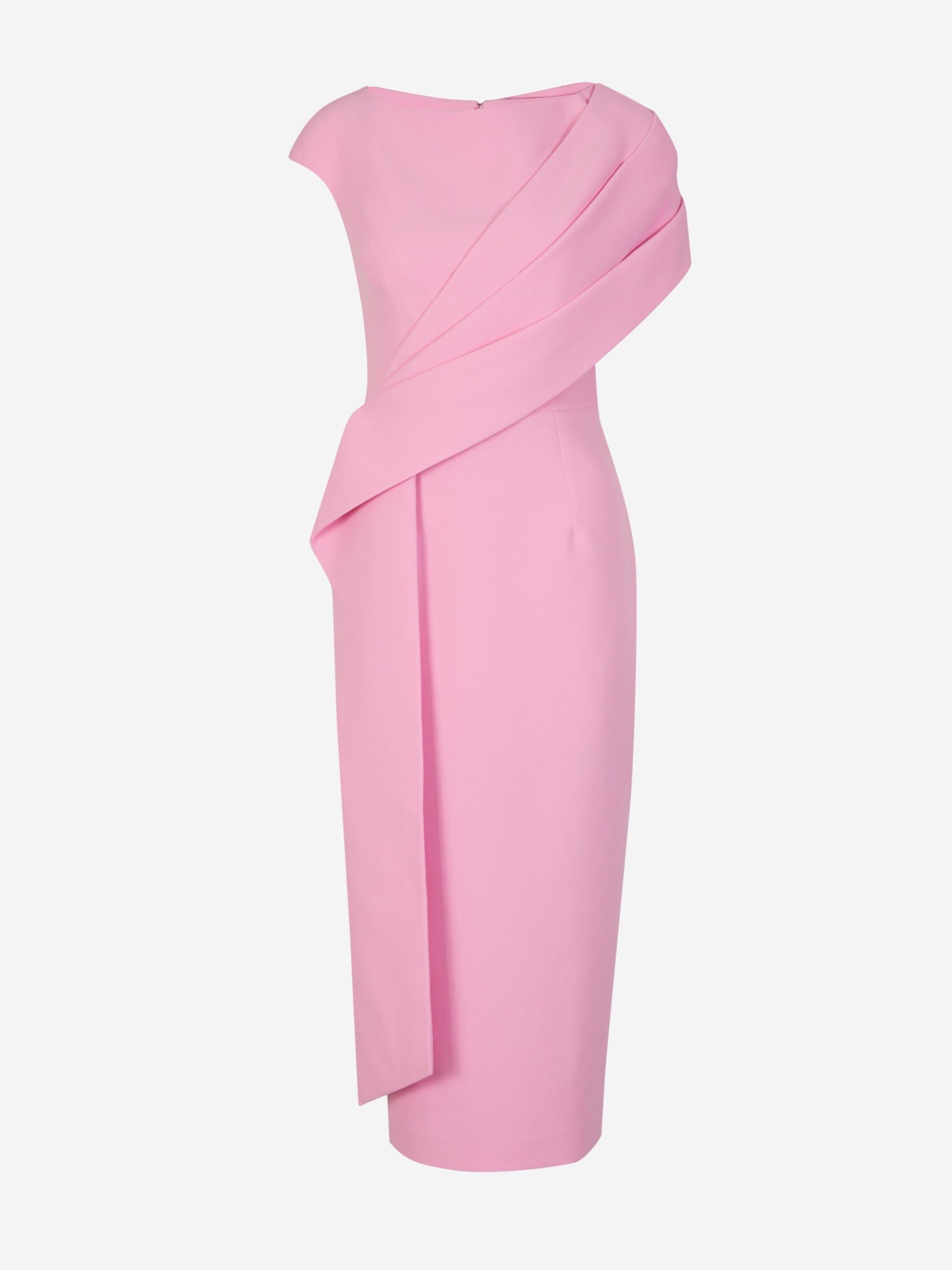 Safiyaa Vestido Midi Drapeado color Rosa sku 732-001289 01 - Foto 1