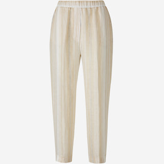 Peserico Mujer Barcelona Pantalones Lino Rayas color Beige sku 761-003357 01 - Foto 1