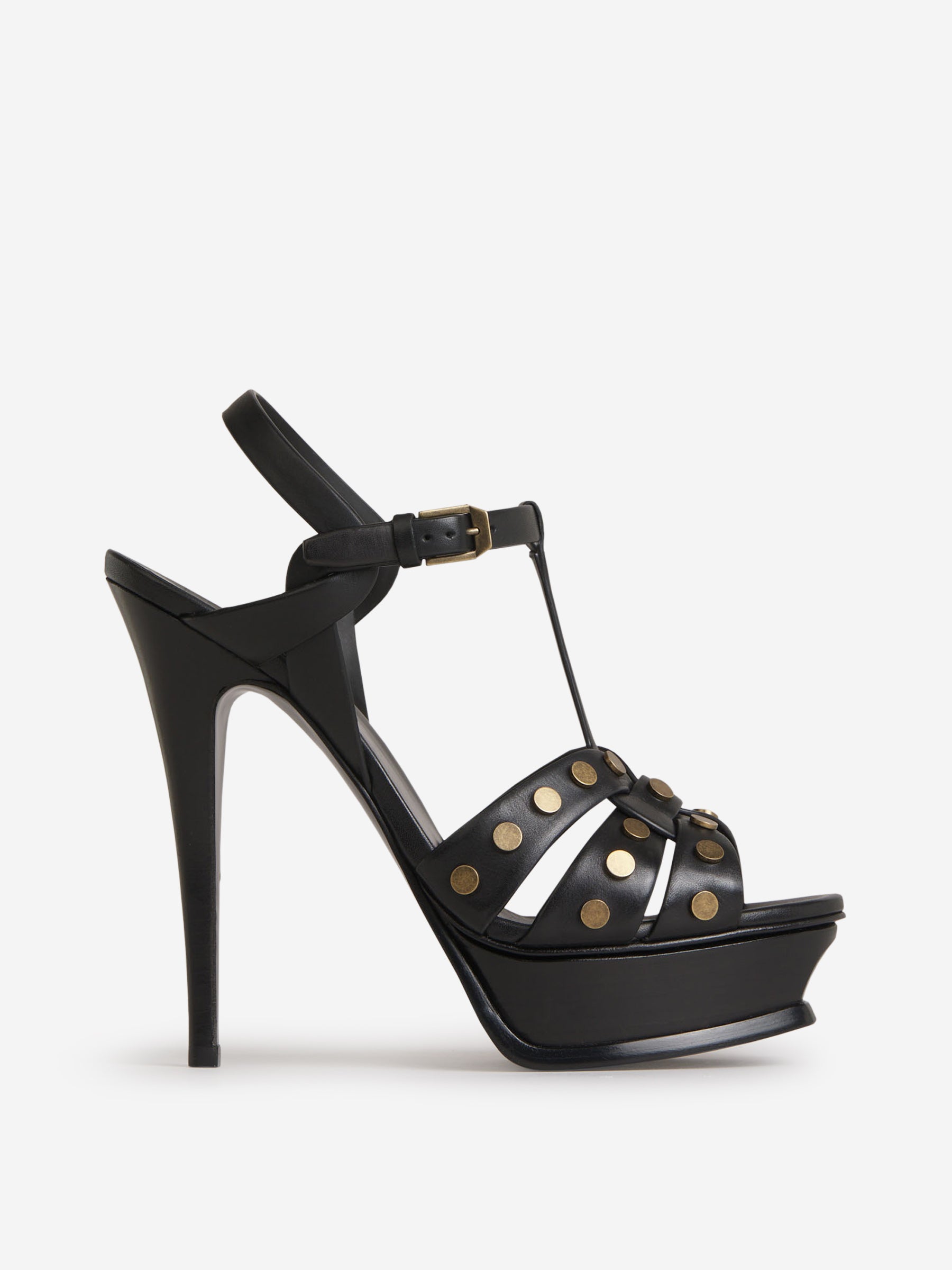 Saint Laurent Mujer Barcelona Sandalias Plataforma Tribute color Negro sku 800-004963 01 - Foto 1