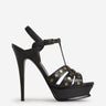 Saint Laurent Mujer Barcelona Sandalias Plataforma Tribute color Negro sku 800-004963 01 - Foto 1