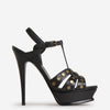 Saint Laurent Sandalias Plataforma Tribute color Negro sku 800-004963 01 - Foto 1