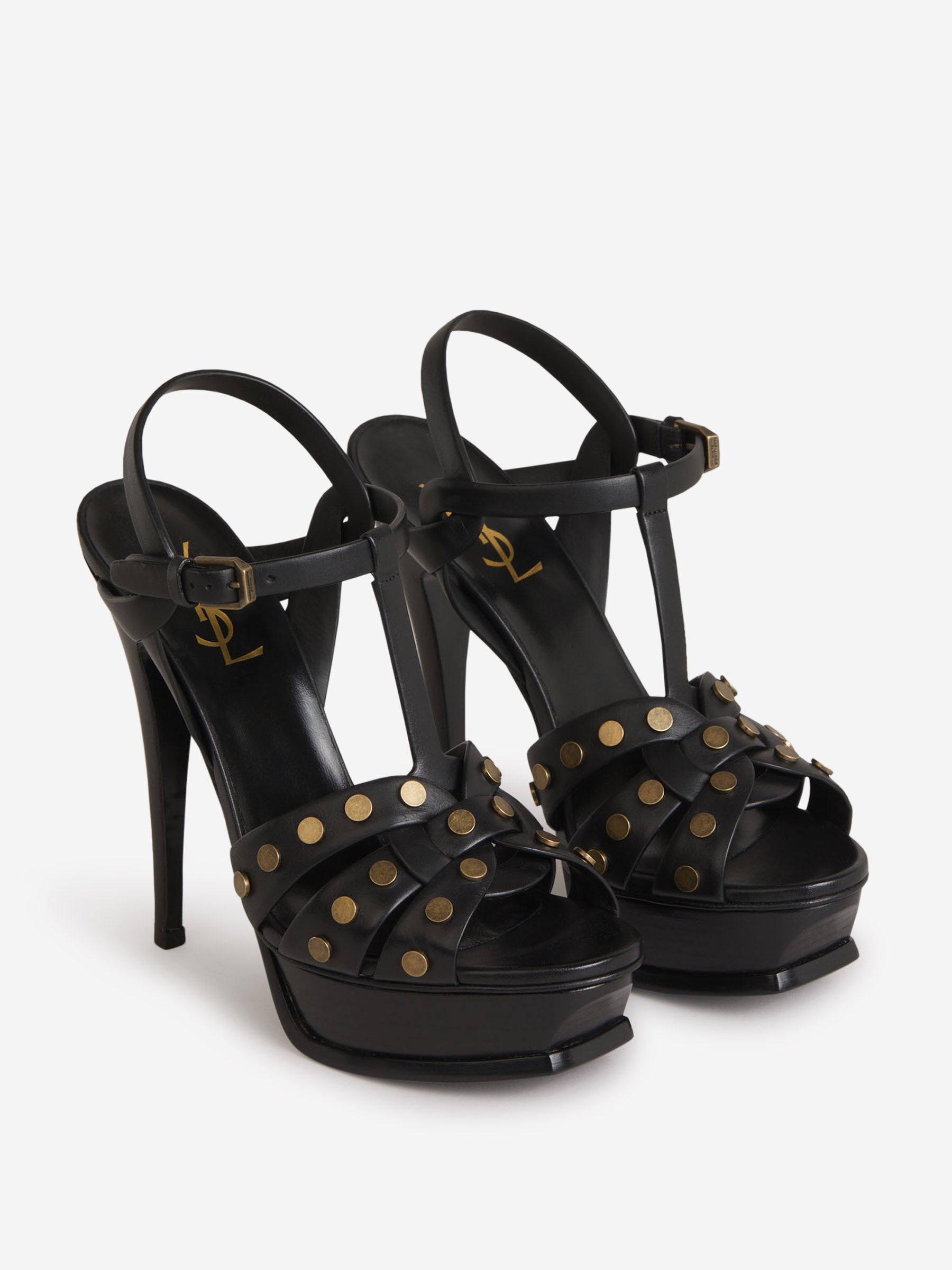 Saint Laurent Mujer Barcelona Sandalias Plataforma Tribute color Negro sku 800-004963 01 - Foto 2