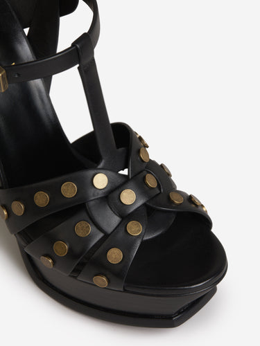 Saint Laurent Mujer Barcelona Sandalias Plataforma Tribute color Negro sku 800-004963 01 - Foto 4
