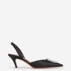 Amina Muaddi Zapatos Slingback Camelia 60 color Negro sku 800-005197 01 - Foto 1