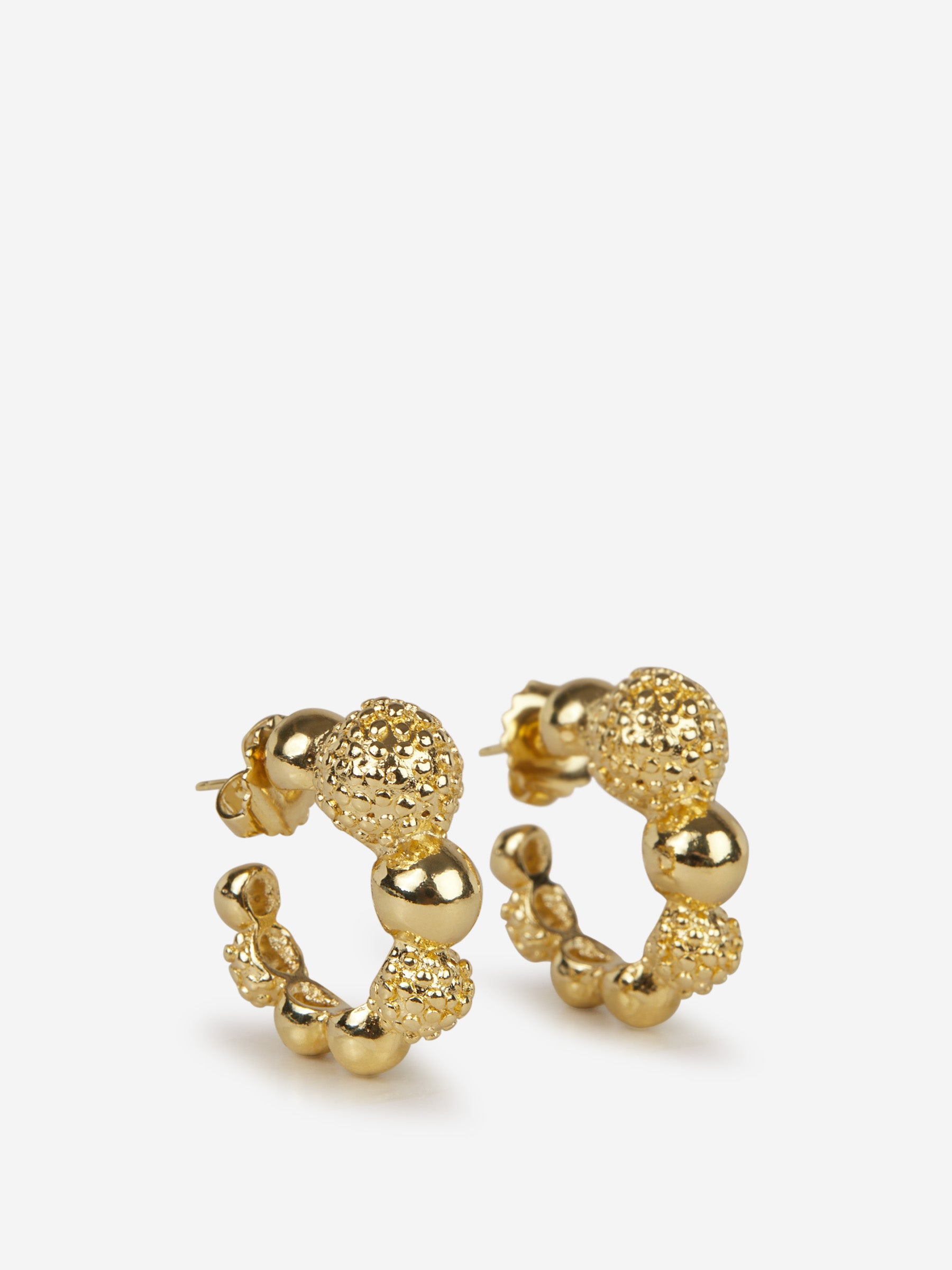 Paola Sighinolfi Mujer Barcelona Pendientes Silvia Hoops color Dorado sku 850-001305 01 - Foto 2