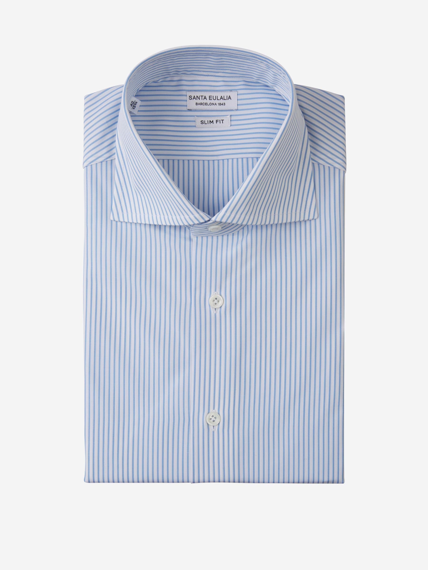 Santa Eulalia Hombre Barcelona Camisa Motivo Rayas color Azul sku 401-003110 01 - Foto 1