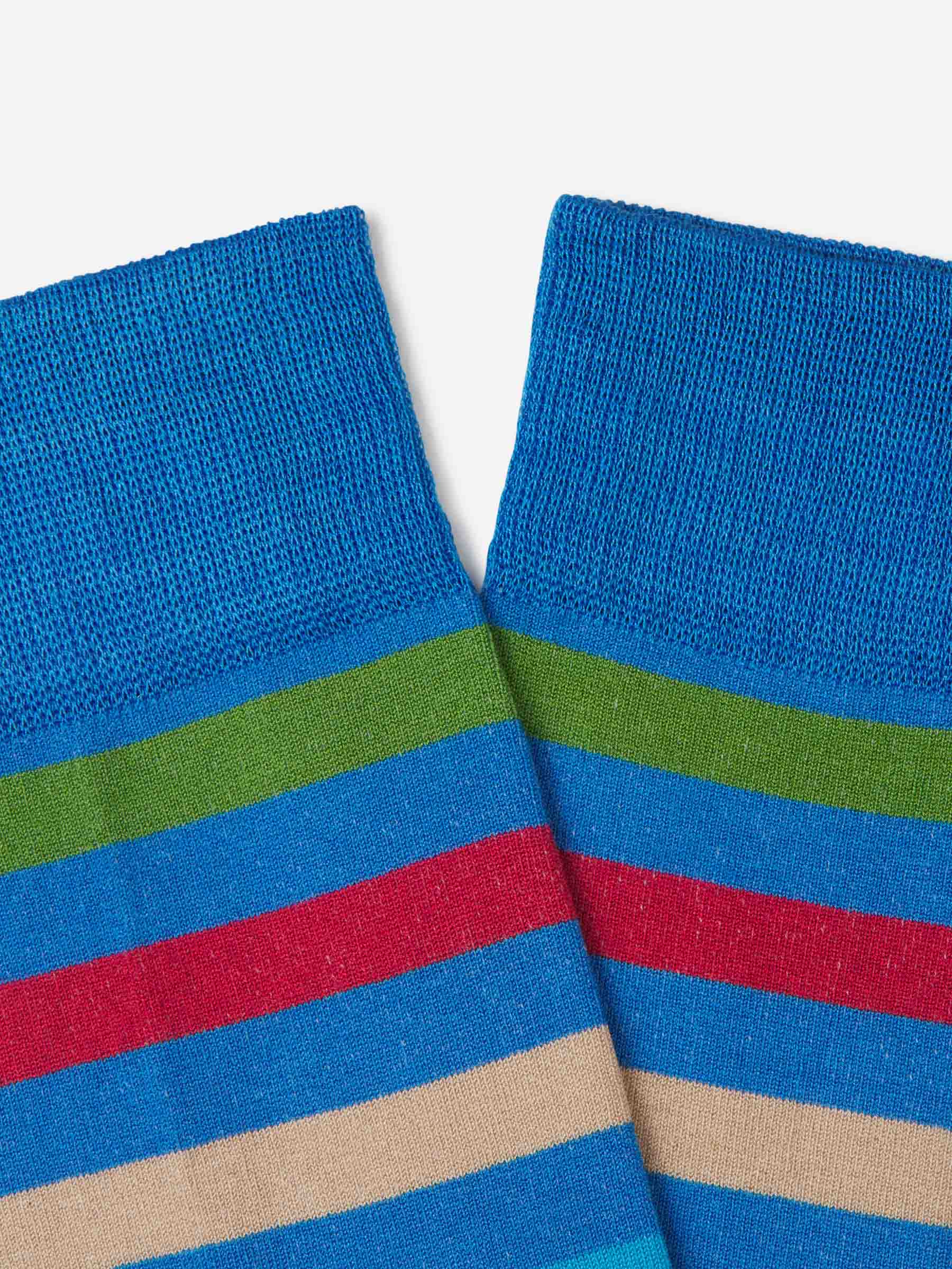 Gallo Hombre Barcelona Calcetines Motivo Rayas color Azul Cobalto sku 642-000498 02 - Foto 2