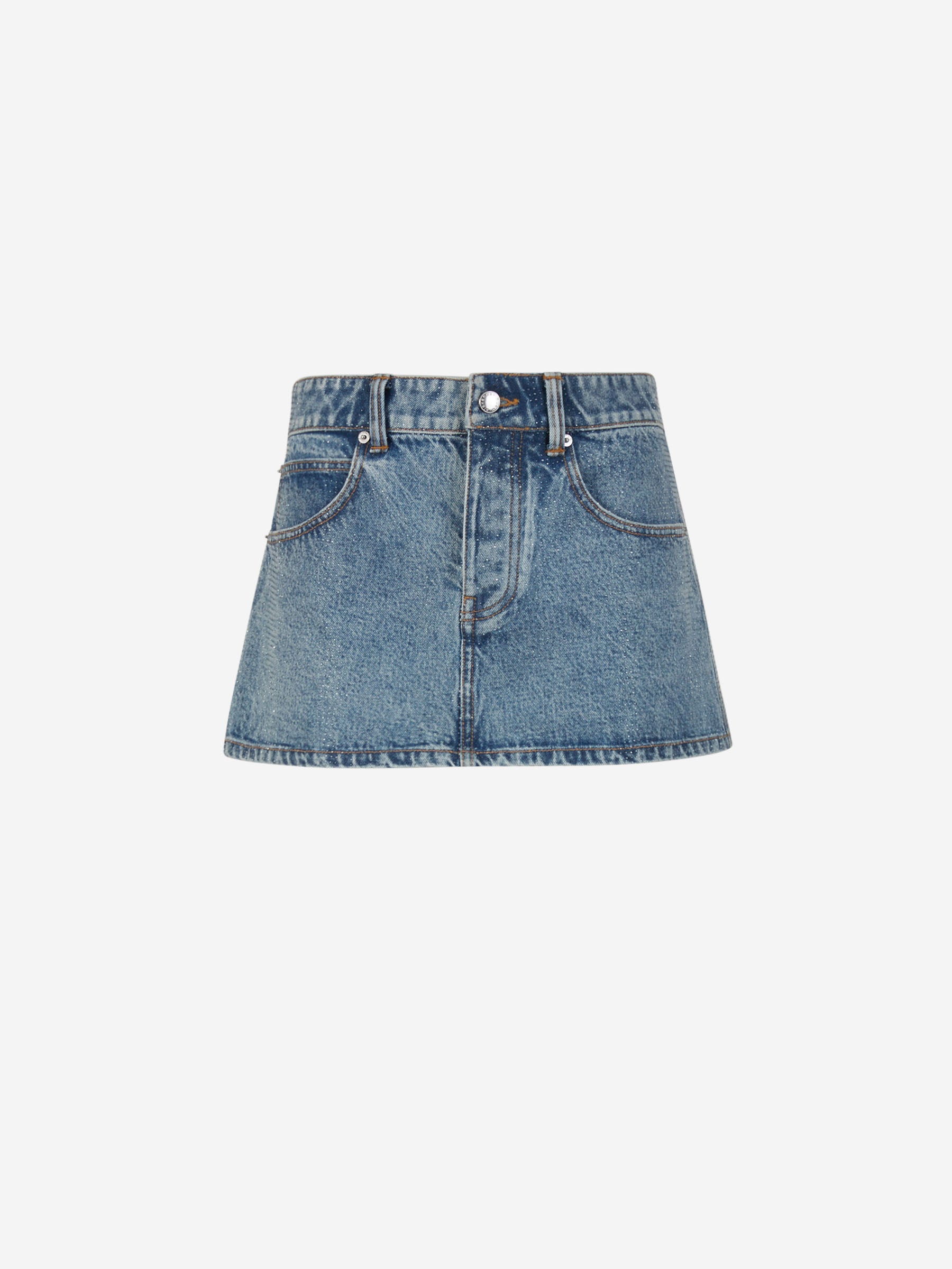 Alexander Wang – Hotfix Denim Mini Skirt Mujer 750-001475 01