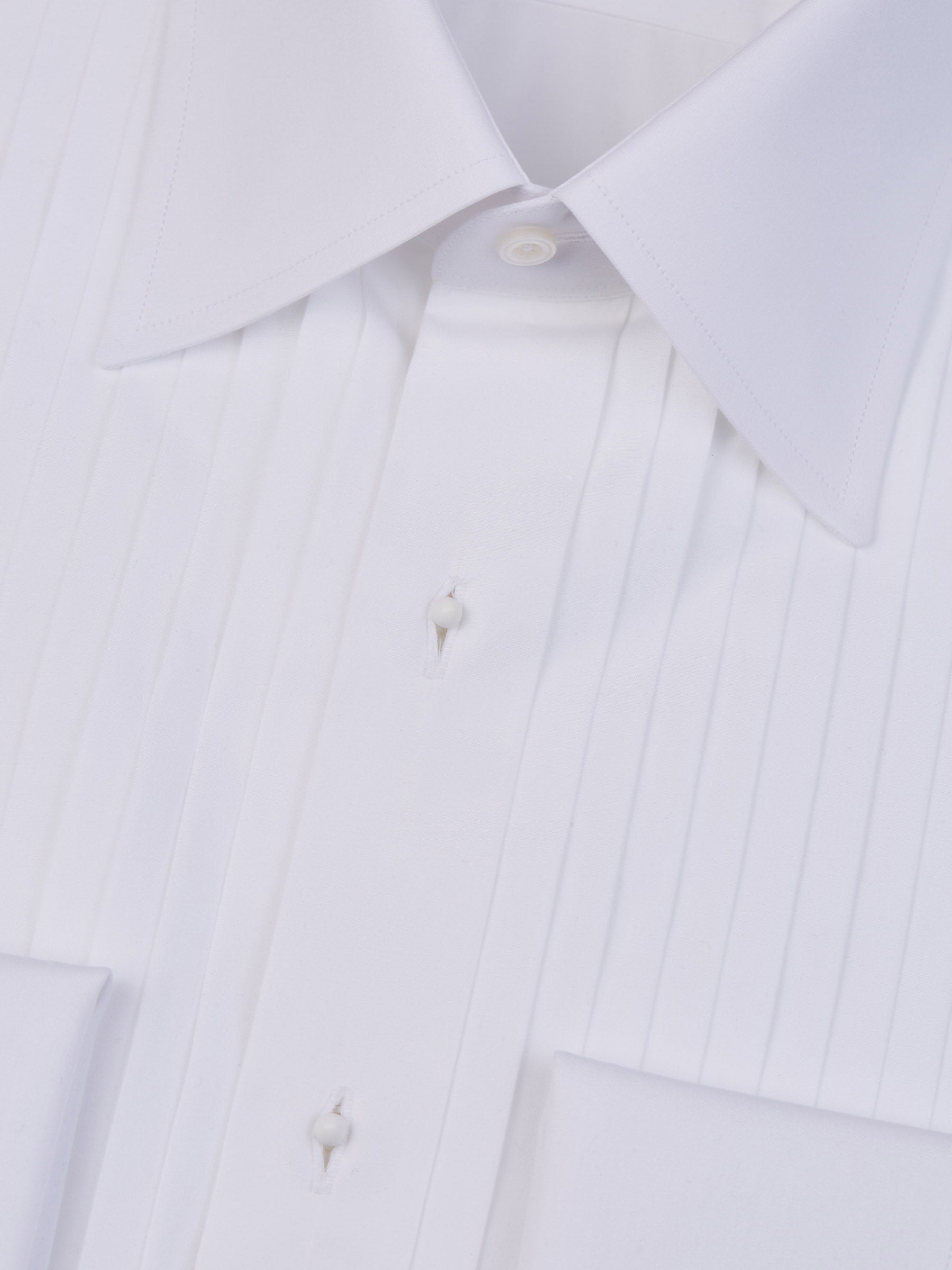 Tom Ford Camisa Drapeada Algodón color Blanco sku 403-000453 01 - Foto 2