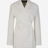 Jacquemus Mujer Barcelona Blazer Cruzado Viscosa color Marfil sku 741-002085 01 - Foto 1