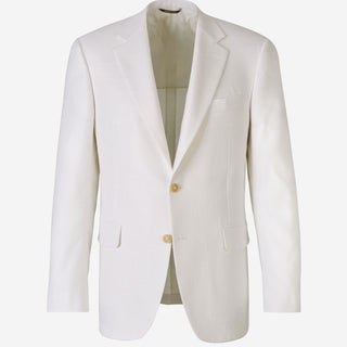 Canali Hombre Barcelona Americana Texturizada Seda color Marfil sku 302-003457 01 - Foto 1