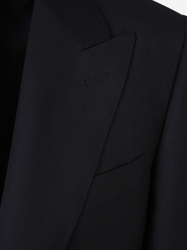 Canali Hombre Barcelona Chaqué y Pantalón Lana color Azul Noche sku 332-000115 01 - Foto 3